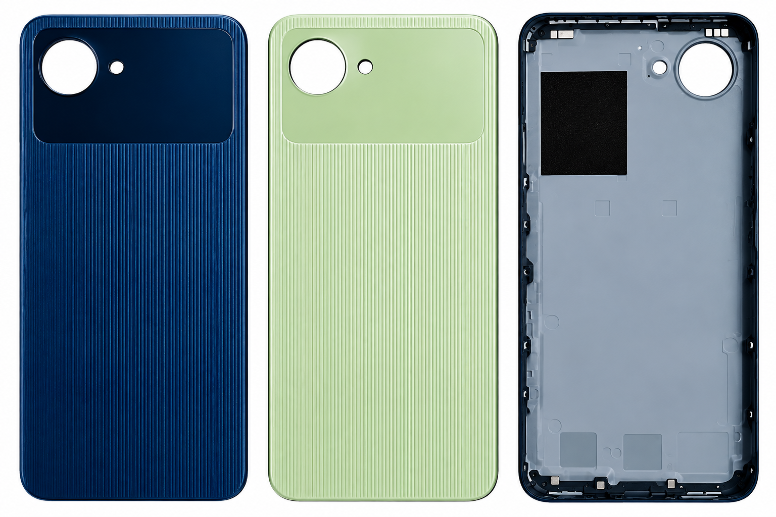 Compatible Replacement for Realme Narzo 50i Prime Back Panel – Black & Green